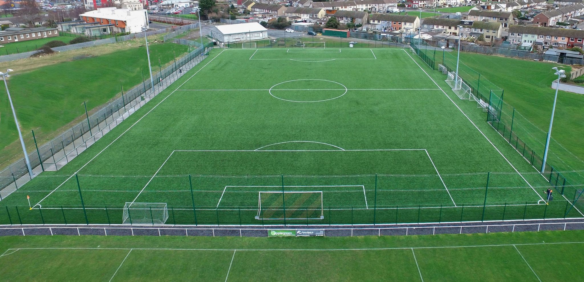 CCGrass artificial grass factory FIFA quality football field Cherry Orchard Fc, UK