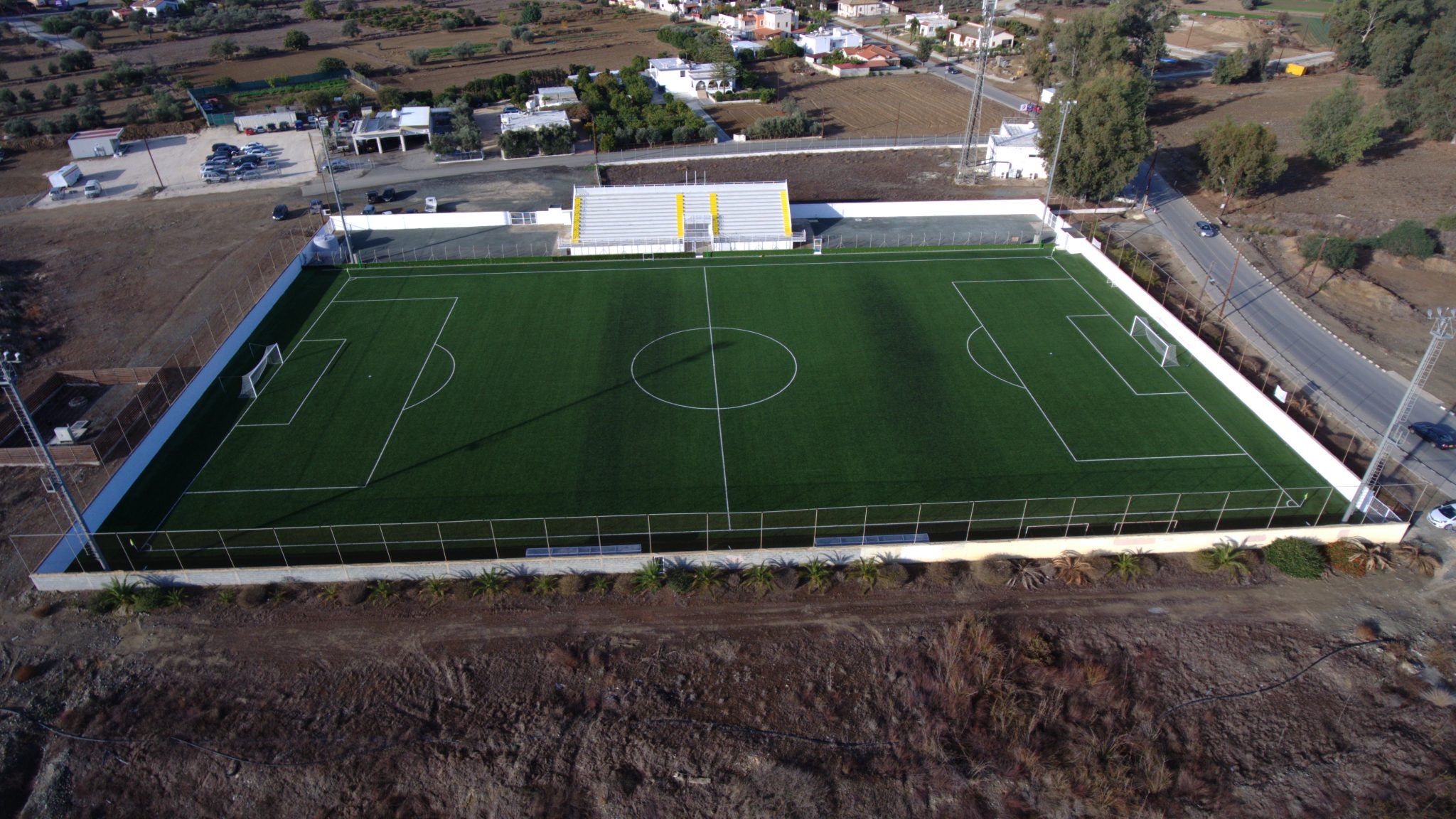 CCGrass artificial grass factory FIFA quality football field Anayia Communal Football Field, Cyprus