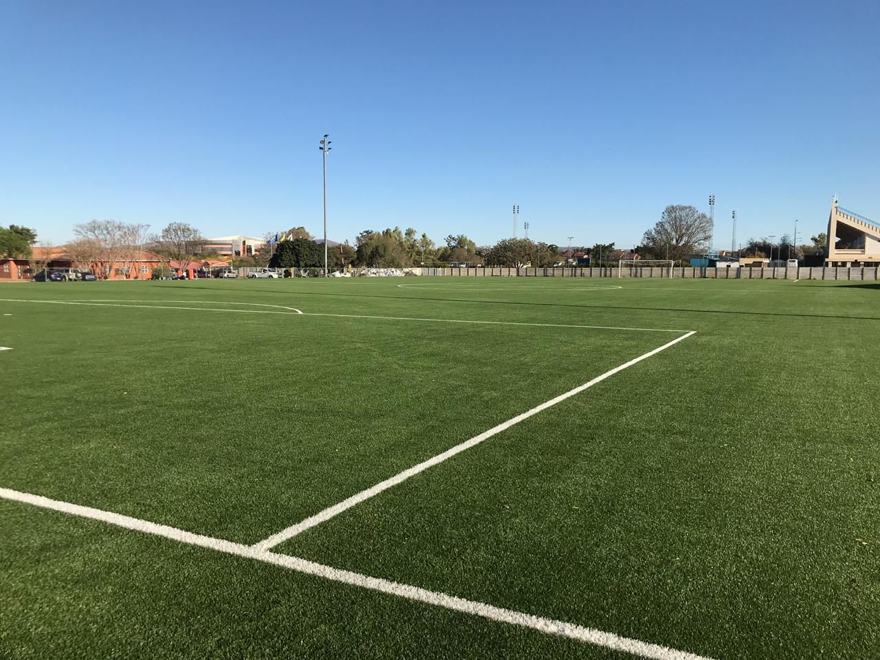 CCGrass artificial grass factory FIFA quality football field Lekidi Technical Center-Botswana