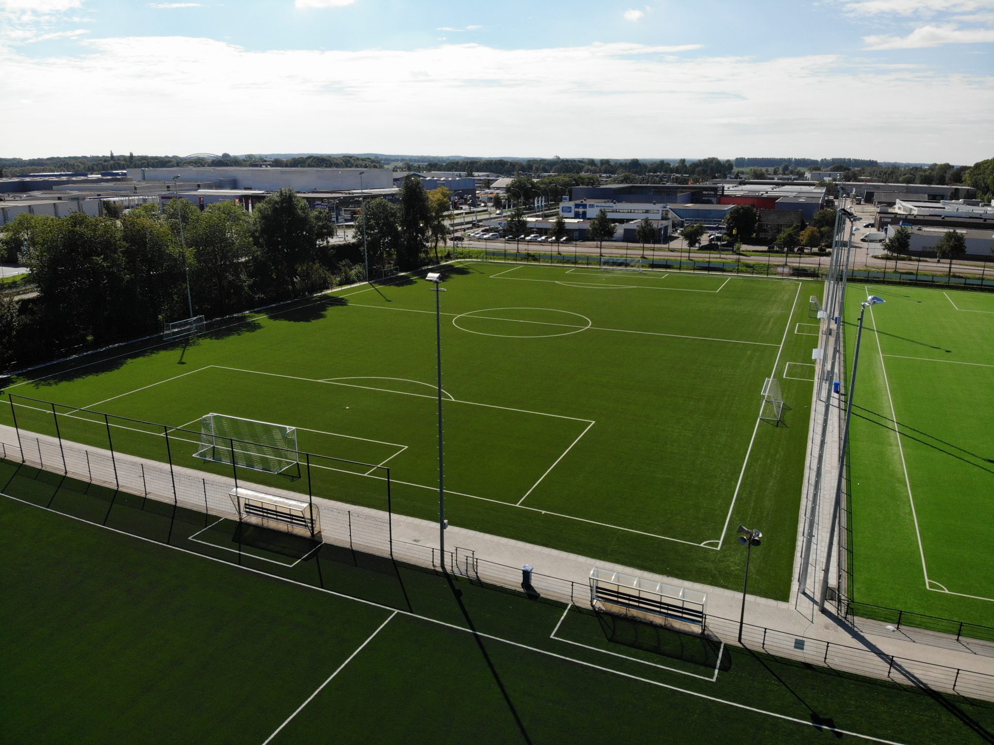 CCGrass artificial grass factory FIFA quality pro football field Sportpark Weidesteen field 4