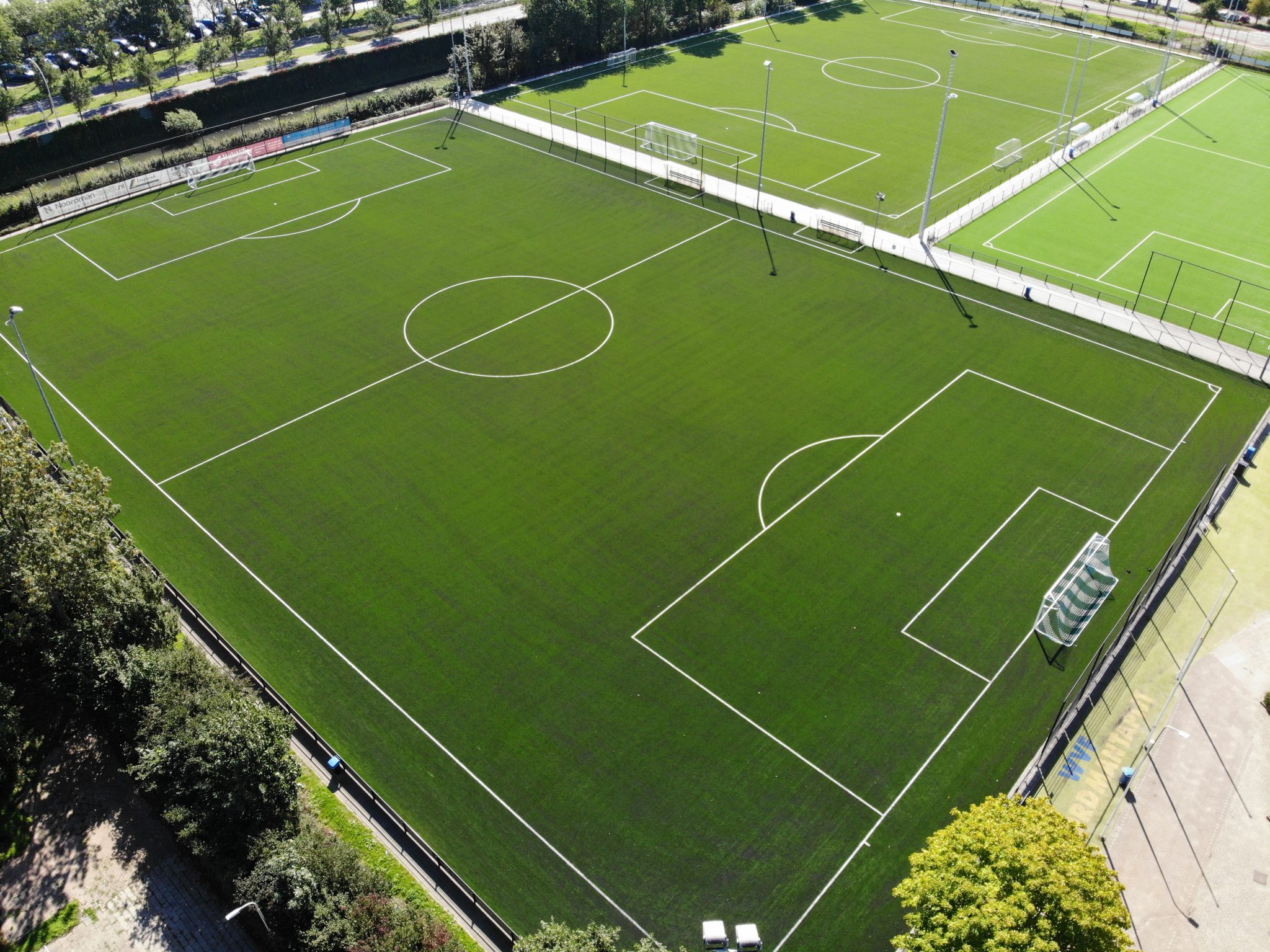 CCGrass artificial grass factory FIFA quality pro football field Sportpark Weidesteen