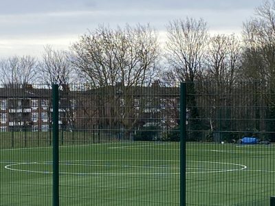 The completed pitch at Club Des Sport