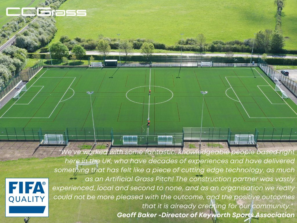 CCGrass artificial grass pitch at Keyworth United Community Football Club